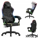Huzaro Force 2.7 RGB – Ergonomiczny Fotel Gamingowy i Biurowy z Podświetleniem RGB do 140 kg