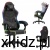 Fotel gamingowy Huzaro Force 2.7 RGB z podświetleniem LED, widok z przodu, z boku i z tyłu