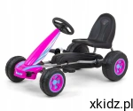 Milly Mally Gokart na pedały dla dzieci VIPER do 30kg hamulec ręczny Pink