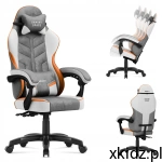 Huzaro Force 2.7 Ergonomiczny Fotel Gamingowy i Biurowy do 140 kg z Funkcją Tilt 135° Grey