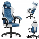 Huzaro Force 2.7 Ergonomiczny Fotel Gamingowy i Biurowy do 140 kg z Funkcją Tilt 135° Blue