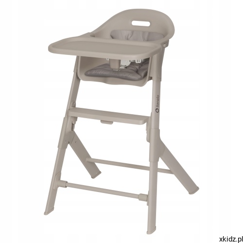 Krzesełko do karmienia składane Lionelo Beny Beige Sand - widok całego krzesełka z tacą