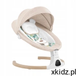 Tulano Leżaczek BUJACZEK ELEKTRYCZNY Bluetooth Muzyka Pilot ASTRID Beige