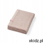 Babyono Kocyk dzianinowy 75x100 bambusowy dla niemowląt 1673/03 beżowy