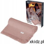 Lionelo otulacz kocyk 70x100 cm miękki bawełniany 6 WARSTW muślin Pink