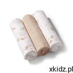 BABYONO PIELUSZKI PIELUCHY BAMBUSOWE NATURALNE ZESTAW 3 SZT 397/13