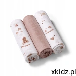 BABYONO PIELUSZKI PIELUCHY BAMBUSOWE NATURALNE ZESTAW 3 SZT 397/15