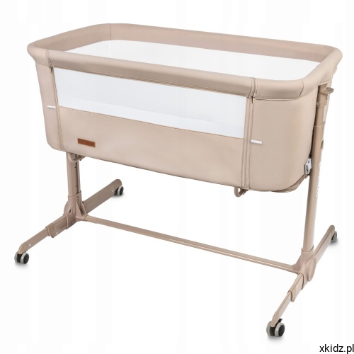 Łóżeczko dostawne 2w1 Kidwell NALI beige - widok całego łóżeczka