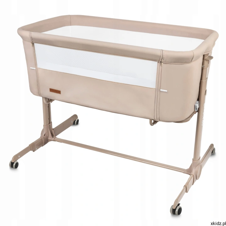 Łóżeczko dostawne 2w1 Kidwell NALI beige - widok całego łóżeczka