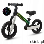 Kidwell Rowerek biegowy dla dzieci SUNO Światła LED Black/White