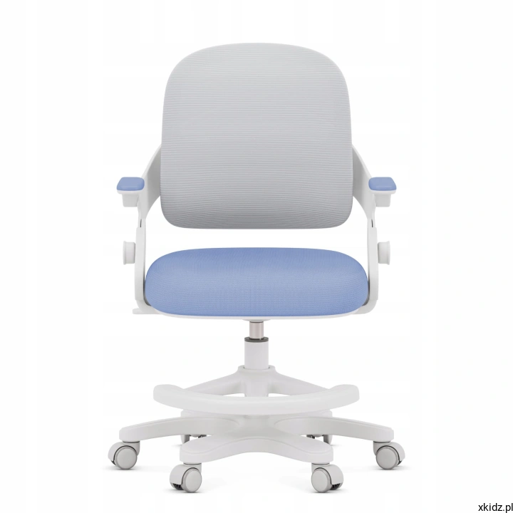 Fotel Mark Adler Junior 4.3 Blue-Grey - niebiesko-szara tapicerka z siatki mesh
