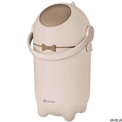 Kosz na pieluchy Lionelo Purebin Beige - widok z przodu