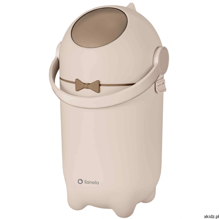 Kosz na pieluchy Lionelo Purebin Beige - widok z przodu