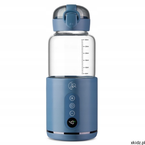 Przenośny podgrzewacz mleka MyBabyBottle USB Blue -widok frontu