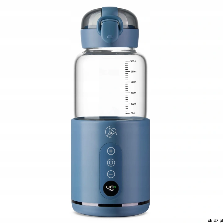 Przenośny podgrzewacz mleka MyBabyBottle USB Blue -widok frontu