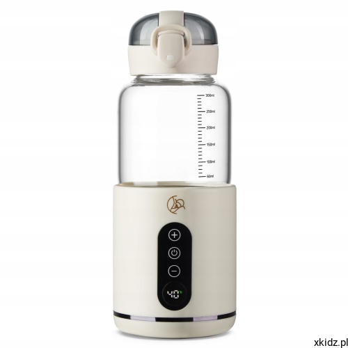 Przenośny podgrzewacz do mleka MyBabyBottle USB biały - widok całego urządzenia