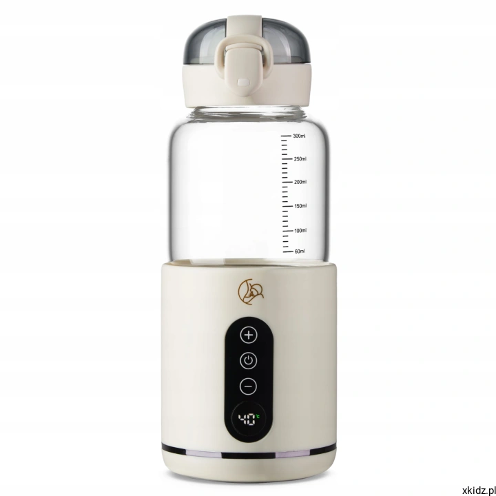 Przenośny podgrzewacz do mleka MyBabyBottle USB biały - widok całego urządzenia