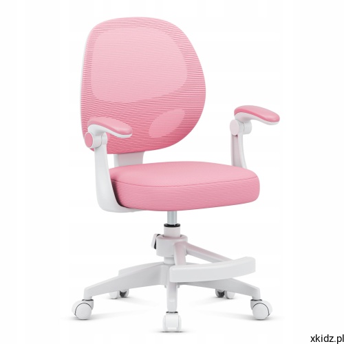 Fotel dla dziecka Mark Adler Junior 3.1 PINK - widok całego fotela w kolorze różowym