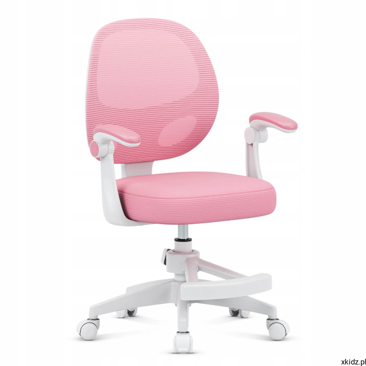 Fotel dla dziecka Mark Adler Junior 3.1 PINK - widok całego fotela w kolorze różowym