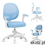 Mark Adler JUNIOR 3.1 Fotel obrotowy ergonomiczny 90-170 cm BLUE
